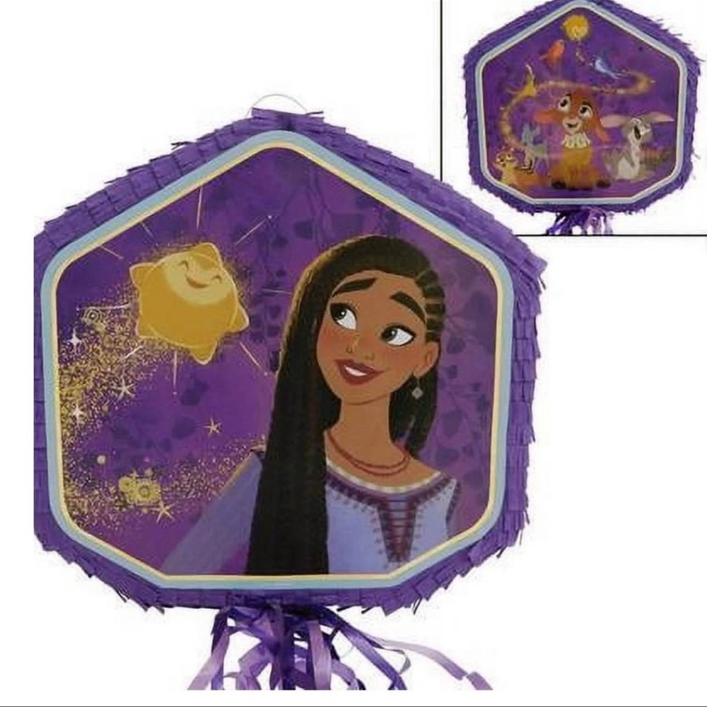 Disney Raya Purple Hexagon Party Pinata